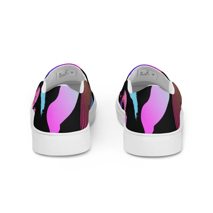 90's Pattern Neon Abstract Splash Men's Slip-Ons | 90s Pattern Shoes product image (4)