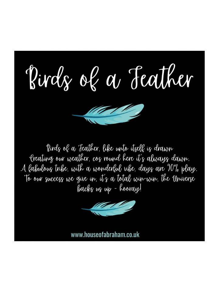 Birds of A Feather - White on Black Sticker product image (1)