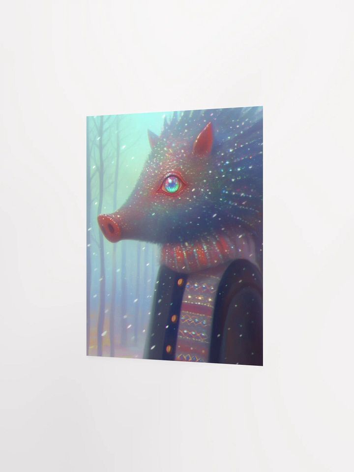 Whimsical Boar Art Matte Poster product image (2)