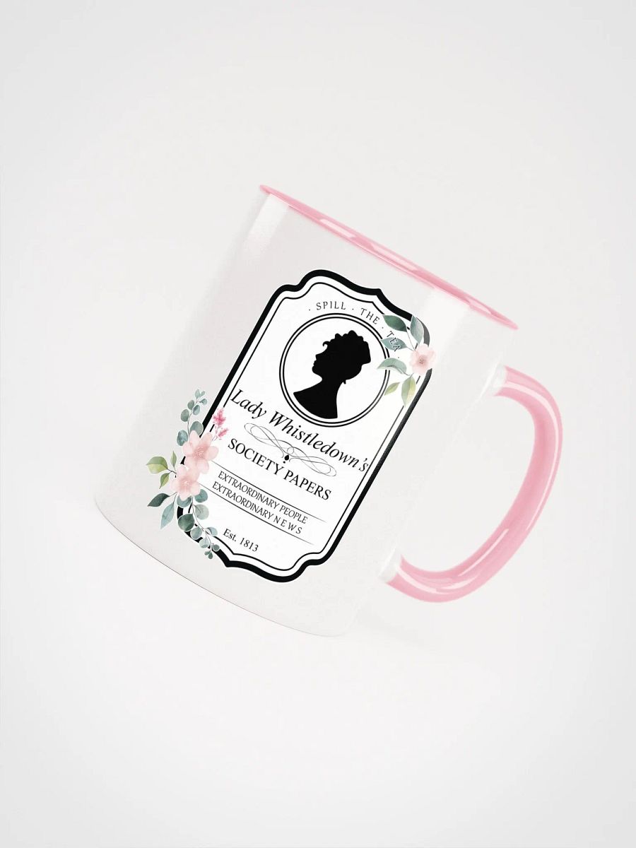 Lady Whistledown Society Mug | Bridgerton-Inspired Vintage Design product image (4)