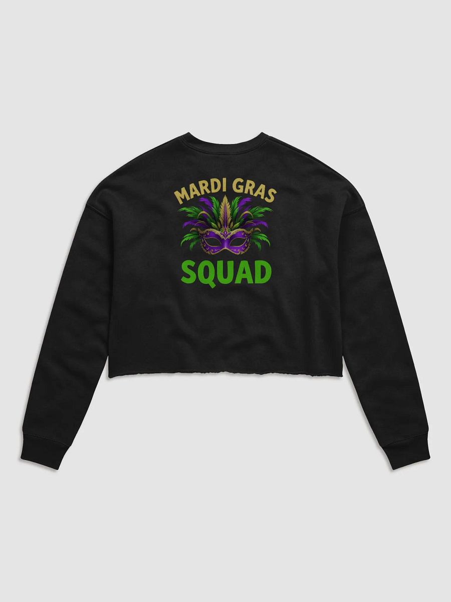 Mardi Gras Squad Crop Sweatshirt product image (2)