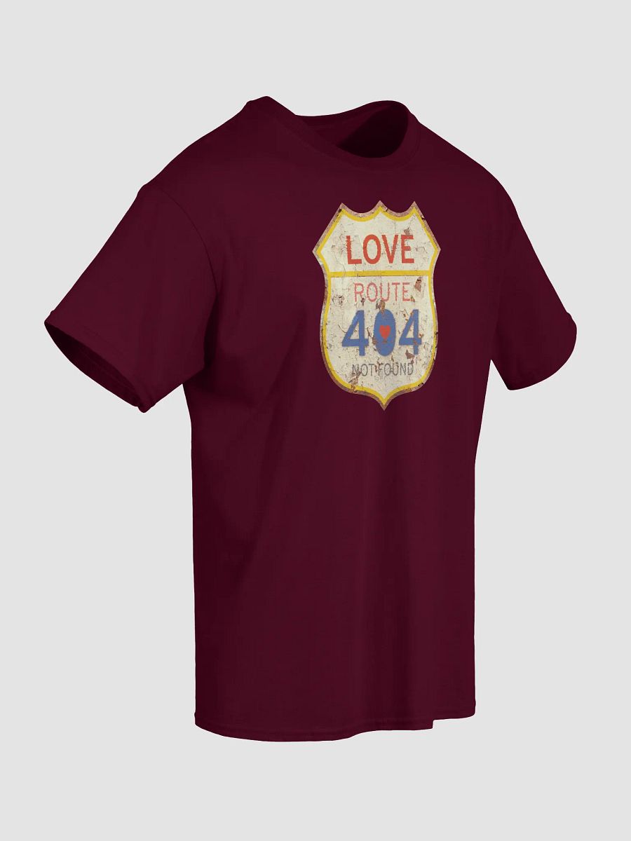 Funny 404 Not Found T-Shirt (Front Side) - Vintage Love Design for Tech Lovers & Geeks product image (5)