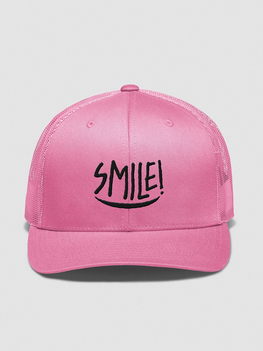 Cappellino “SMILE!” trucker - ricamo nero product image (2)