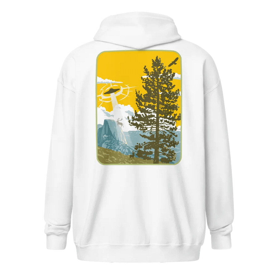 UFO Elk Abduction Zip Hoodie product image (3)