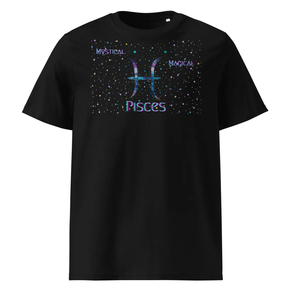 Pisces, Mystical Magical Pisces, Black Tee product image (1)