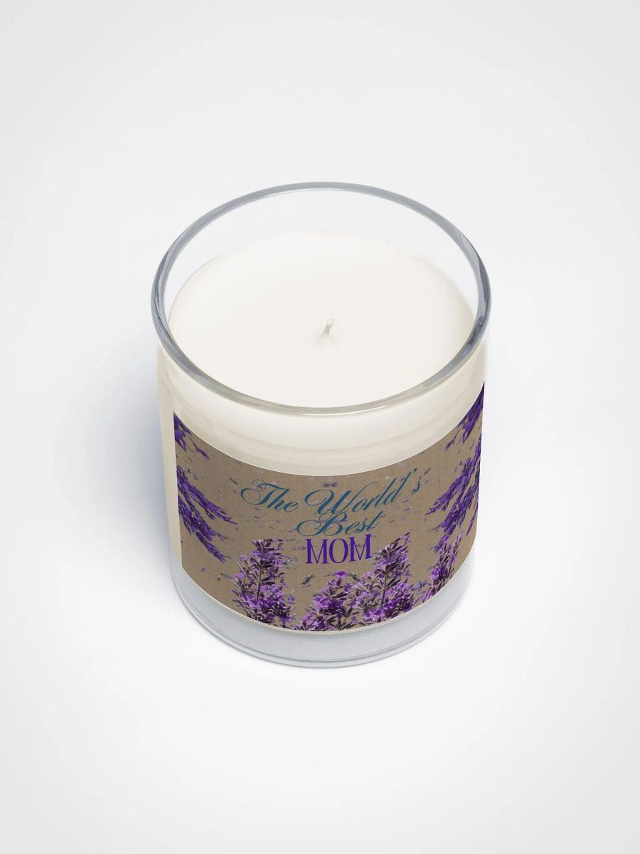 Lavender World's Best Mom Soy Wax Candle mothersday gift for wife mom daughter friend product image (3)