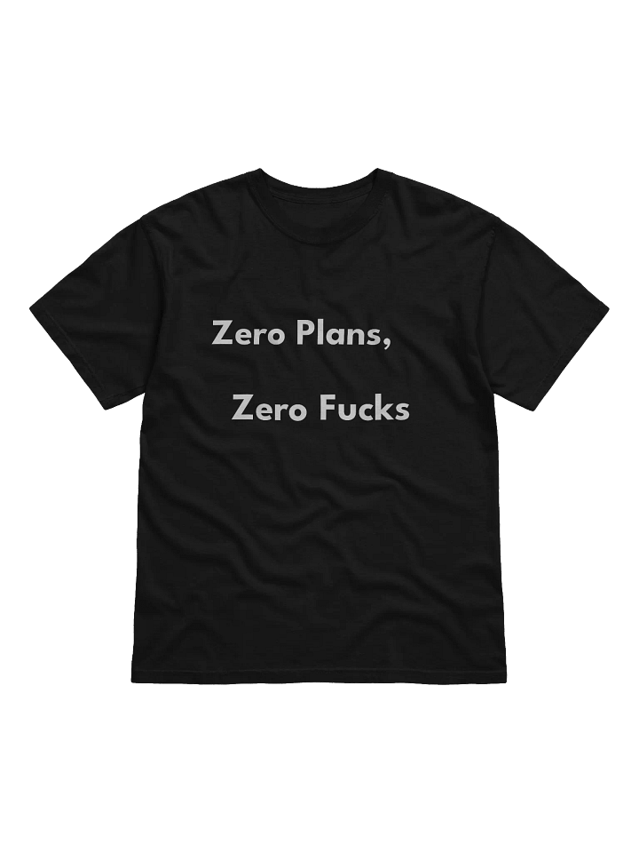 Zero Plans Zero Fs Heavyweight T Shirt product image (1)