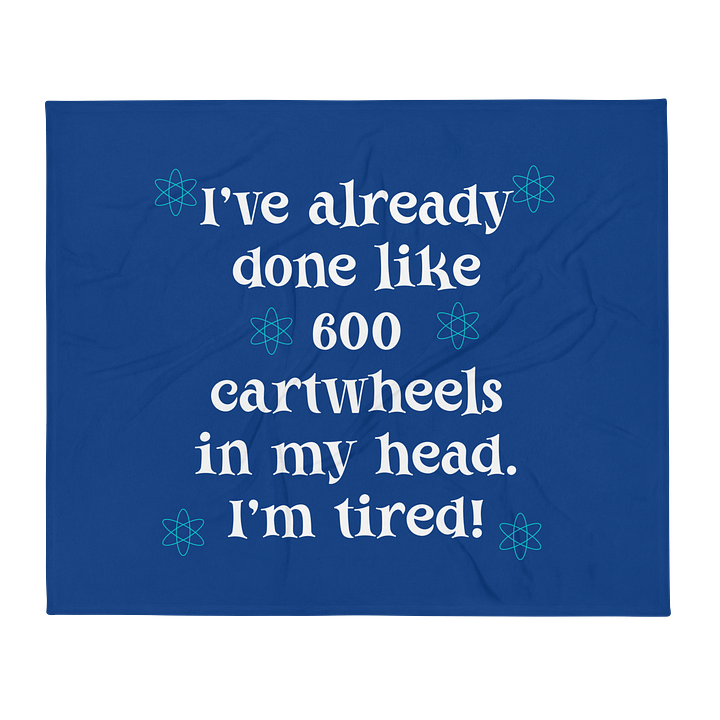 ADHD Atomic Cartwheels Throw Blanket product image (2)