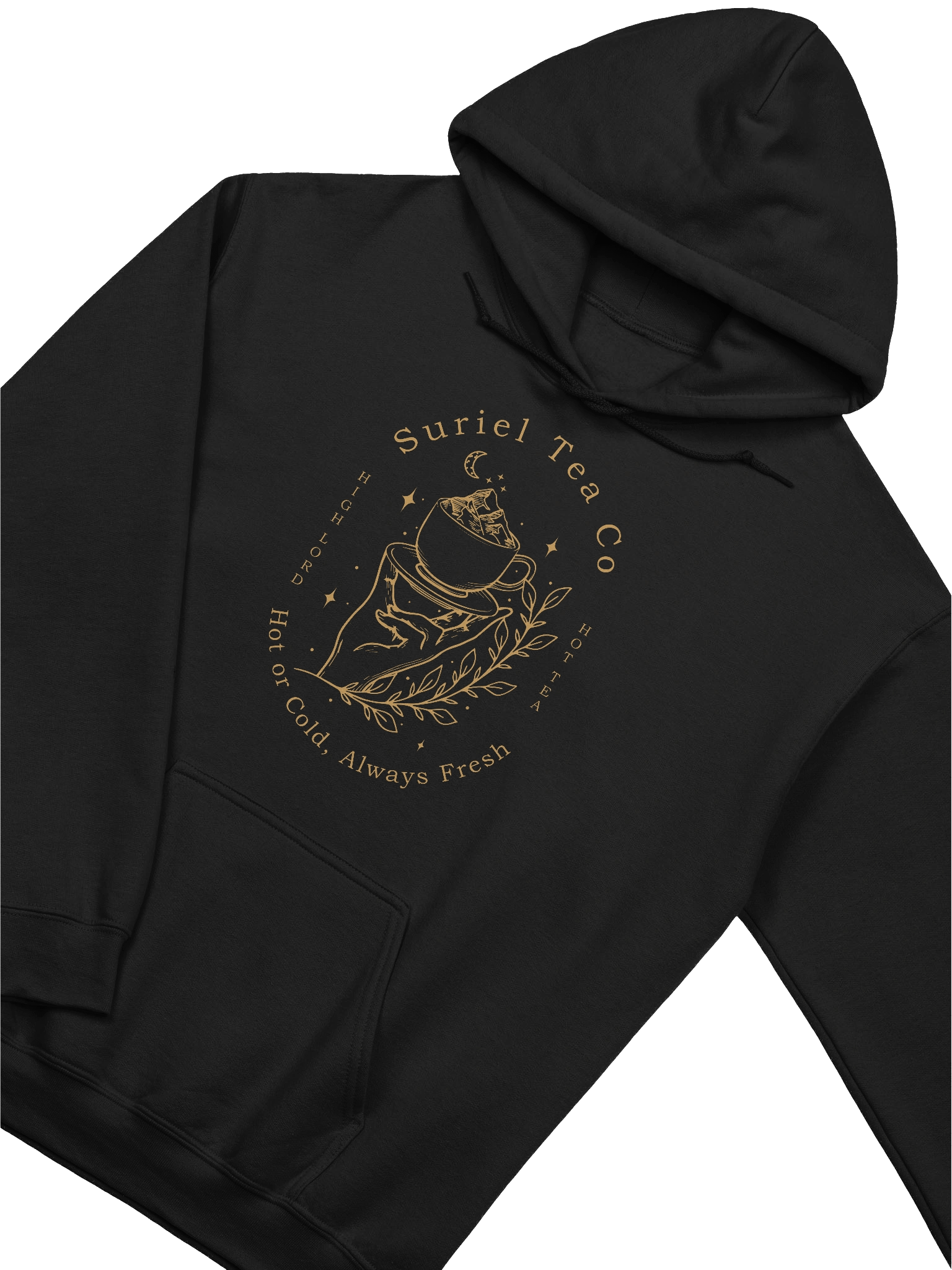 The Suriel Tea Co Suriel Tea Company Spill The Tea Velaris ACOTAR Symbol Hoodie 1BK1 product image (27)