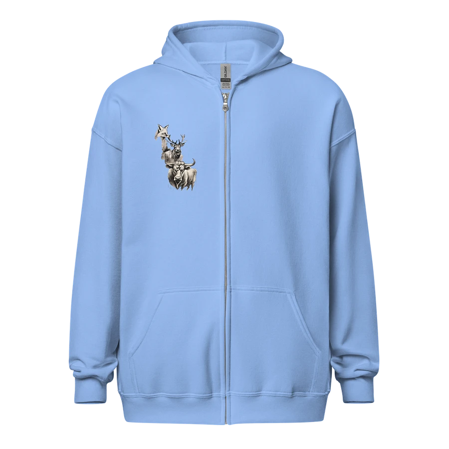 Trifecta Vixen Stag and Bull back print zip front hoodie product image (10)