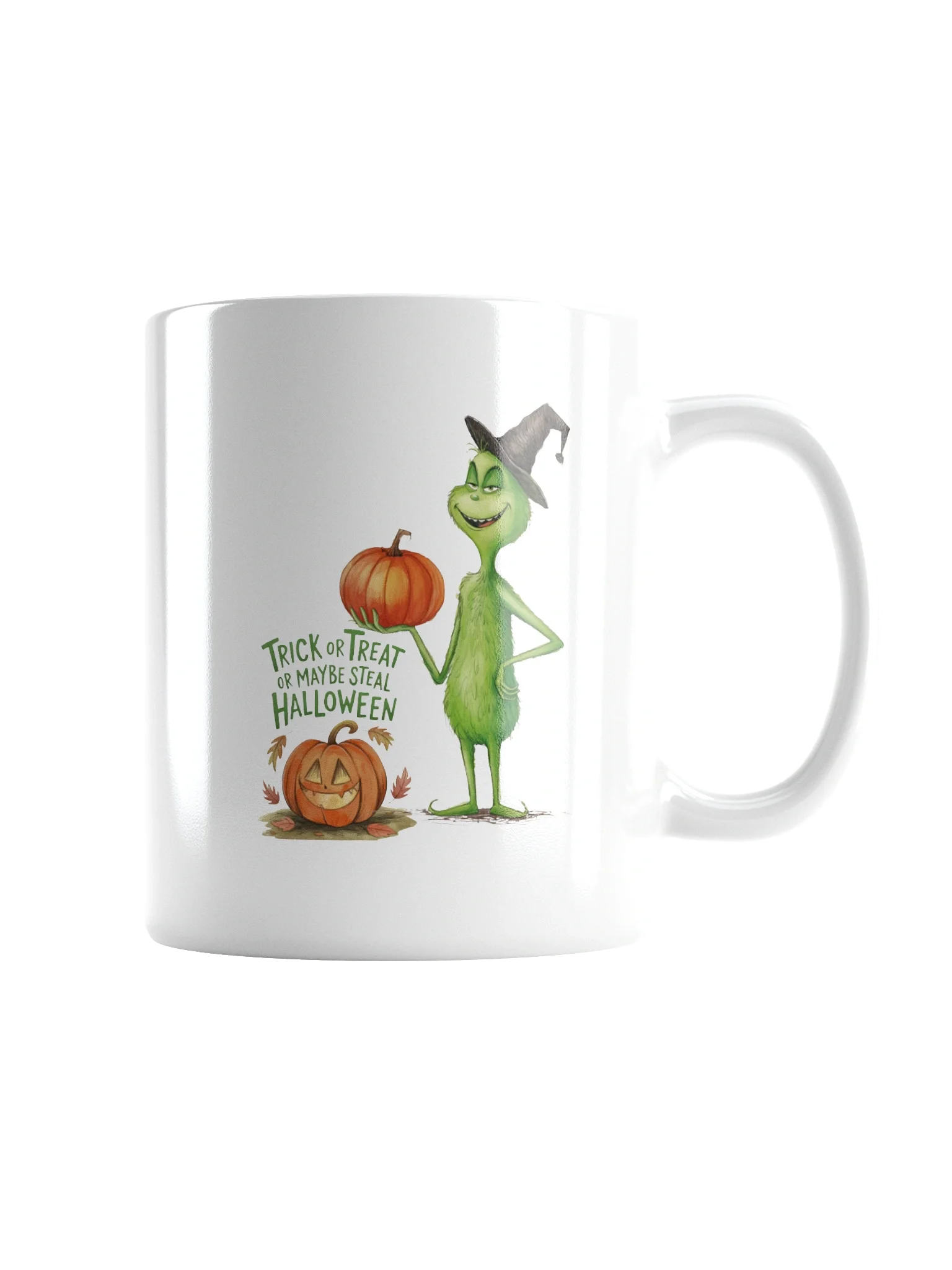 Trick or Treat or Steal Halloween Grinch Mug product image (6)