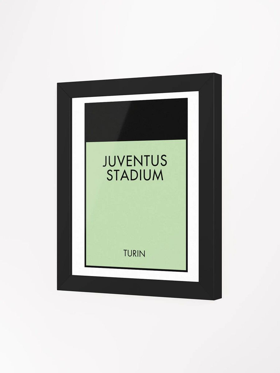 Juventus Stadium Turin Monopoly Title Art Framed Print product image (3)