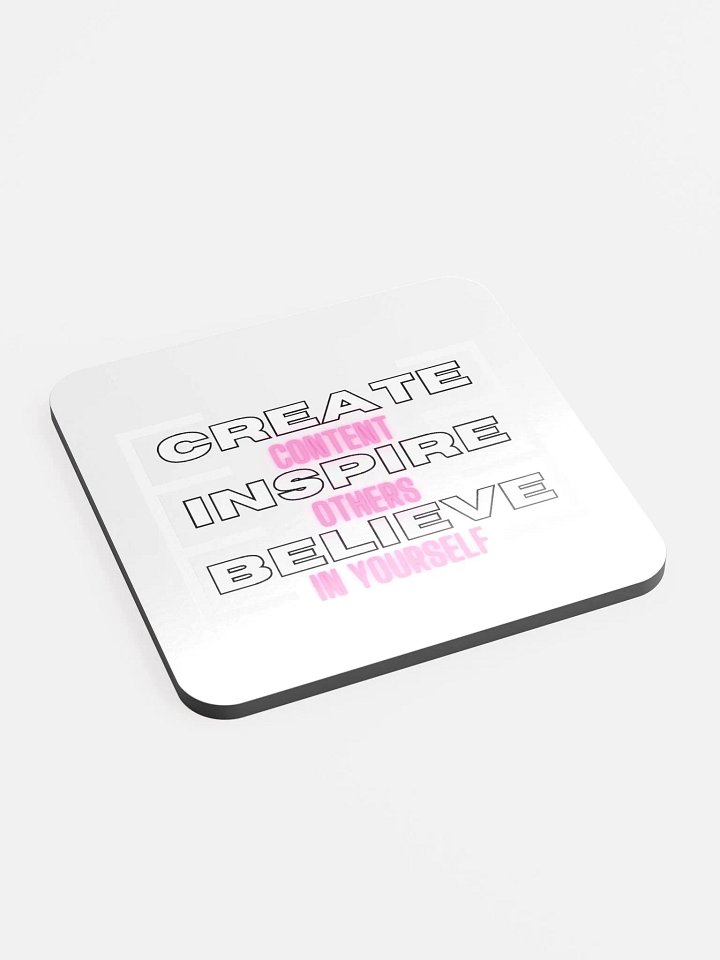 Create Inspire & Believe Cork Coaster product image (2)