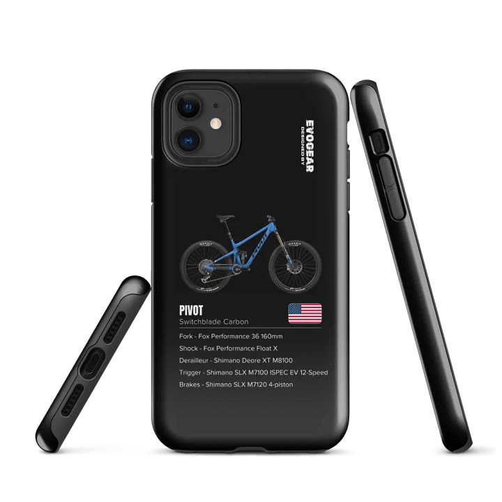 Black Pivot Switchblade Carbon iPhone Case product image (1)