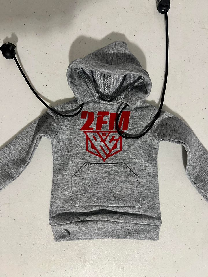 Gray w/Red Logo 2FM Hoodie for Losi Promoto MX product image (1)