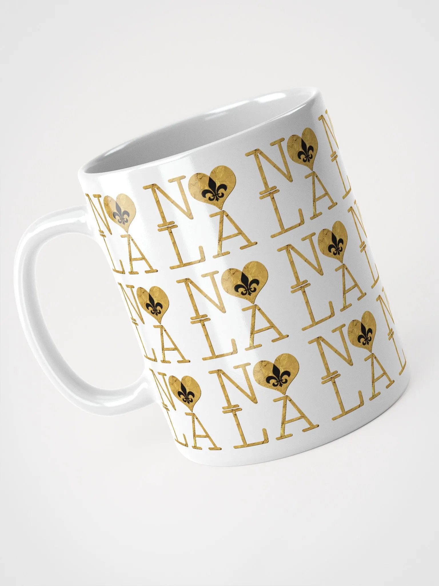I LOVE NOLA **LEGACY MUG** (FULL GOLD WRAP + FULL INFINITY) product image (7)