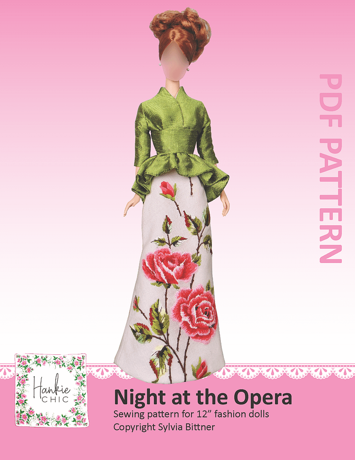 Night at the Opera sewing pattern for 12" fashion dolls product image (1)