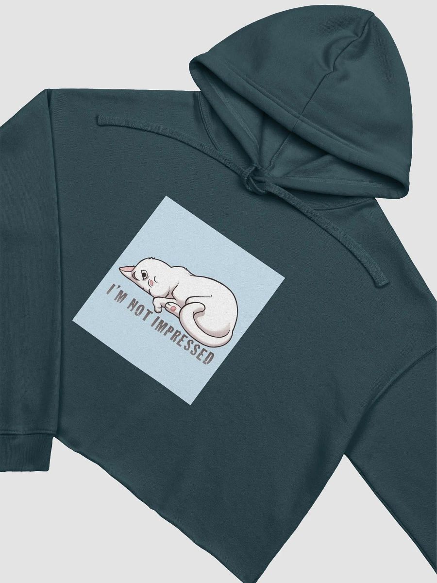 Not Impressed Cat Crop Hoodie product image (24)