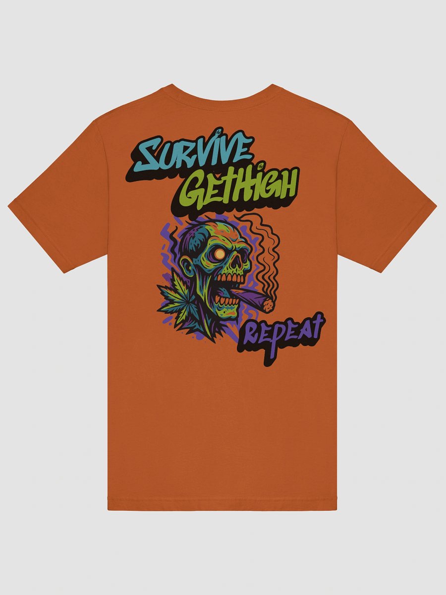 Survive Get High Repeat Zombie Tee product image (6)