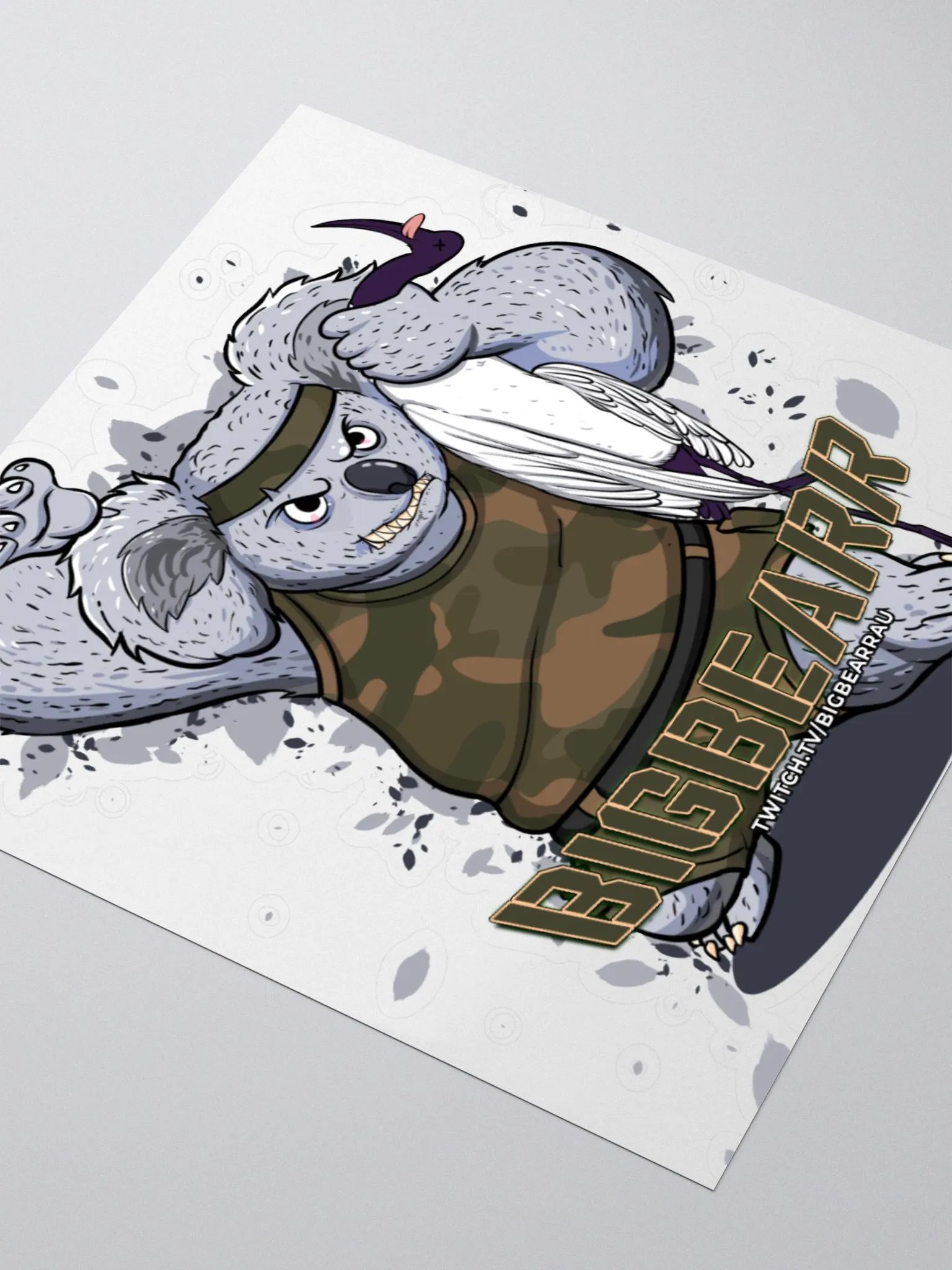 Camo Koala Sticker product image (8)