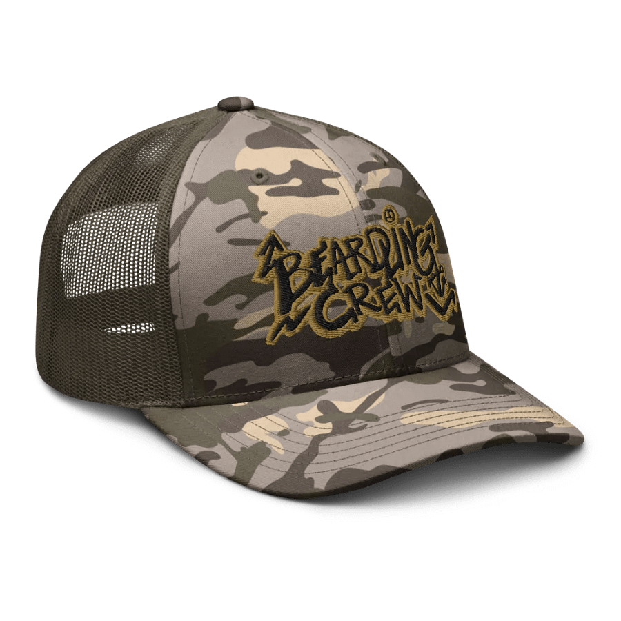 Beardling Crew -C - Camouflage Trucker Hat product image (6)