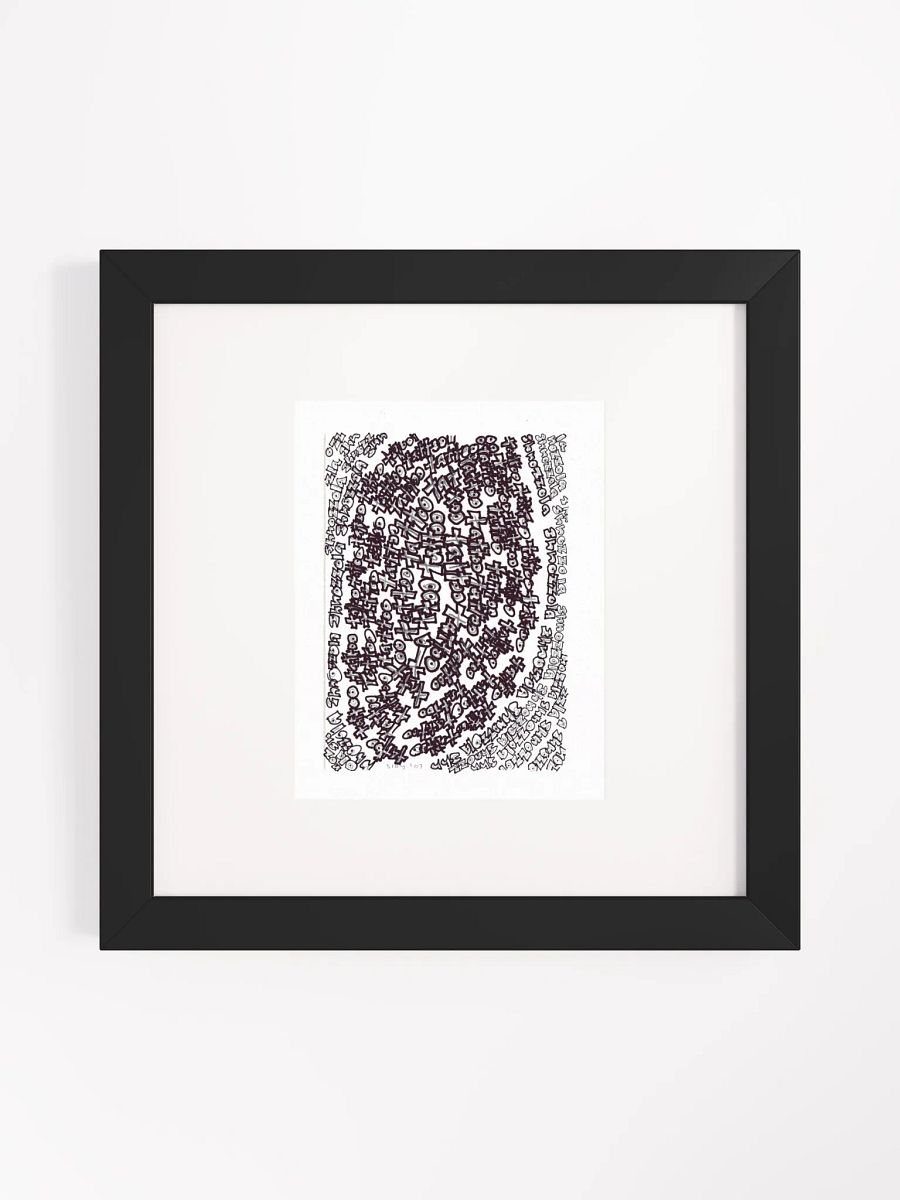 shnozolla tattoo Panel Card Print Framed product image (3)
