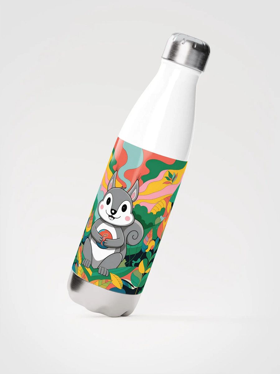 Cheerful Acorn Adventure Stainless Steel Water Bottle product image (2)