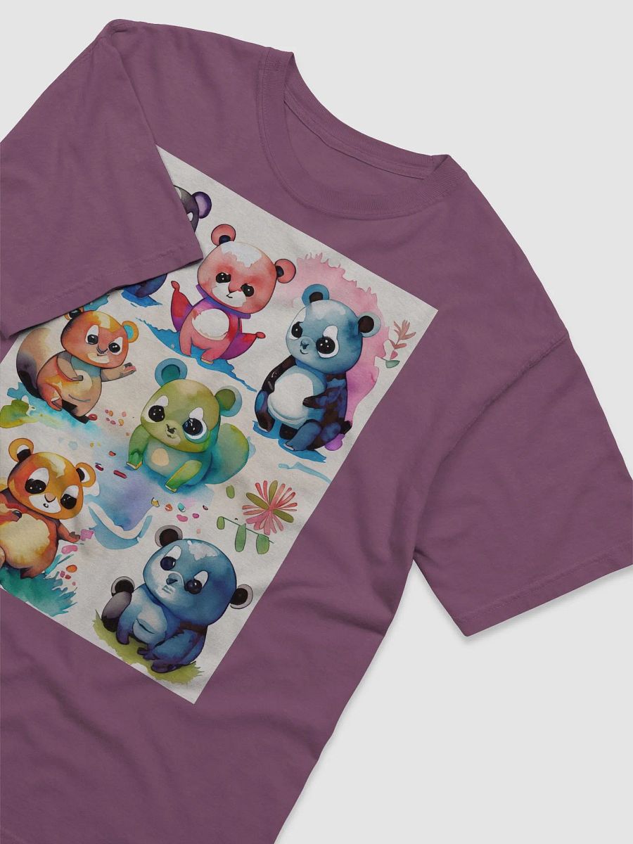 Animal Antics: Fun Watercolor Cartoon T-Shirt by Wear Your Values product image (40)