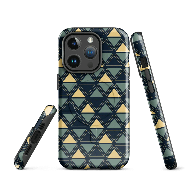 Triangulated Night Geometric Magsafe Tough Case for iPhone product image (2)
