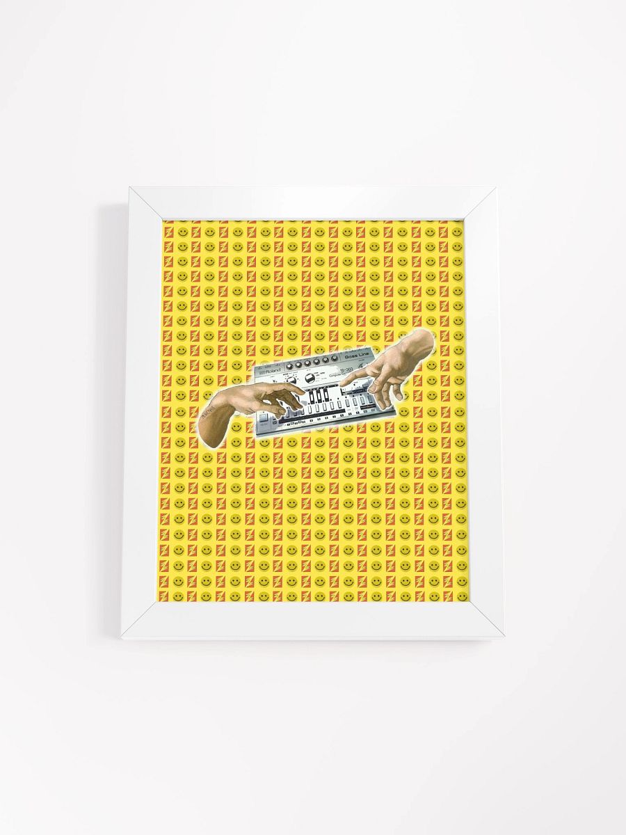 The creation of Roland TB 303, by Frank Fonik, Techno EDM Framed High Quality Matte Poster product image (1)