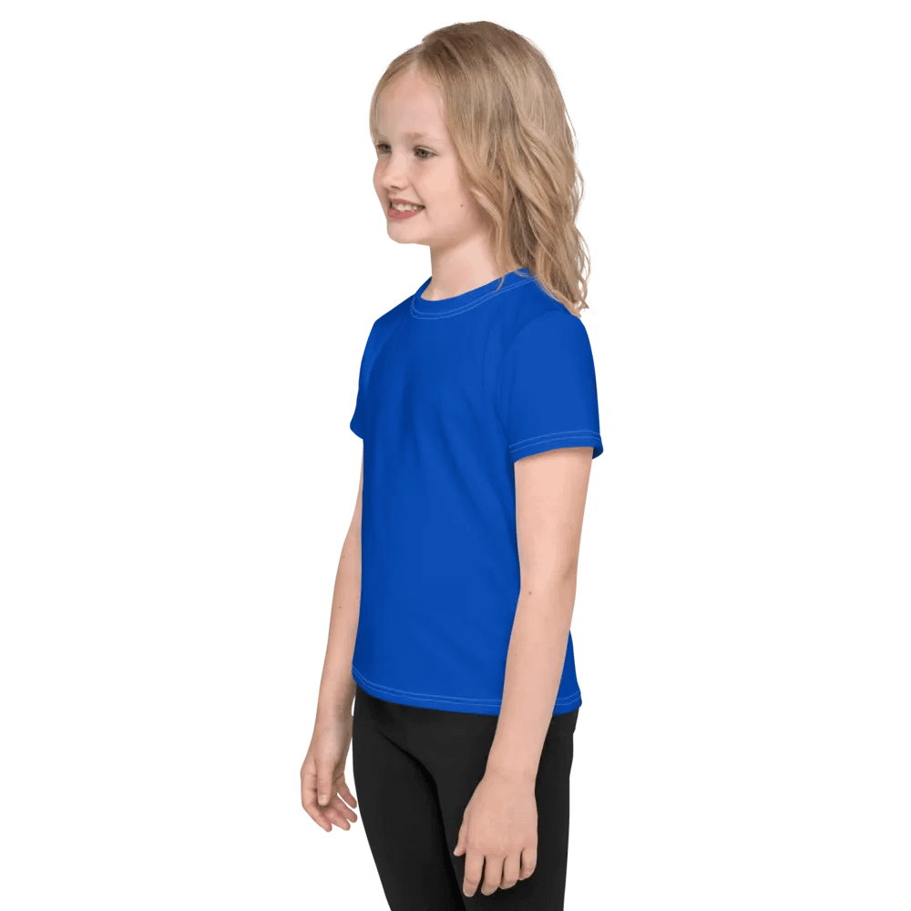 Kids Plain Color Absolute Blue T-Shirt product image (3)