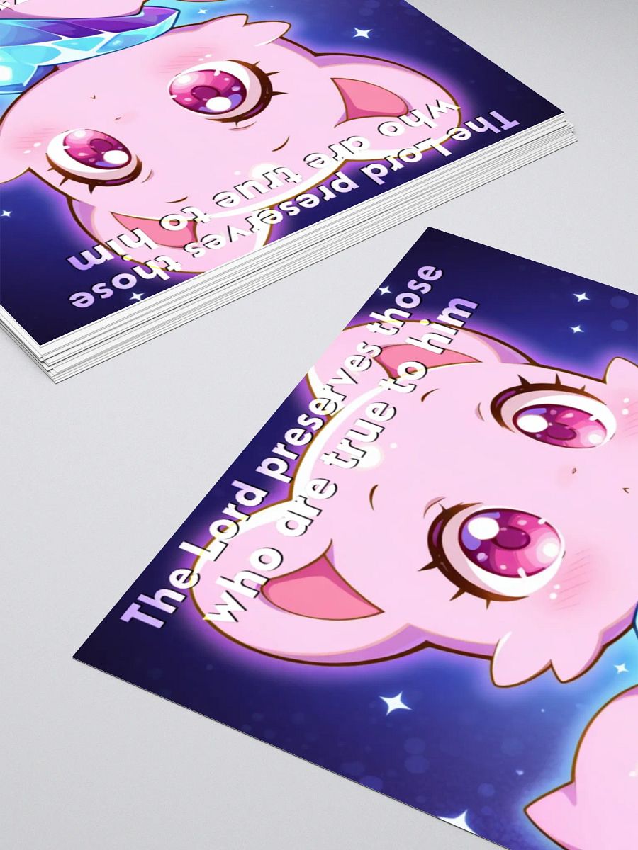 Bible Cuties Violet - The Lord preserves those who are true to him Sticker product image (4)