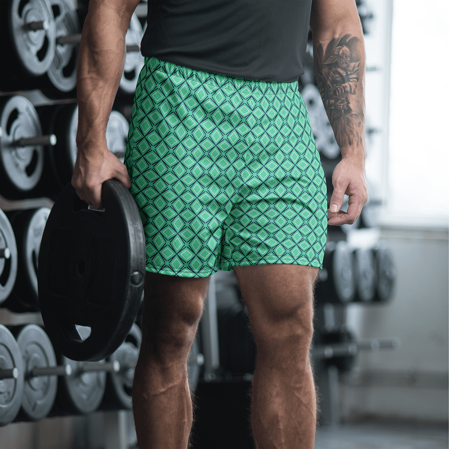Geometric Illusion All Over Print Unisex Athletic Long Shorts product image (5)