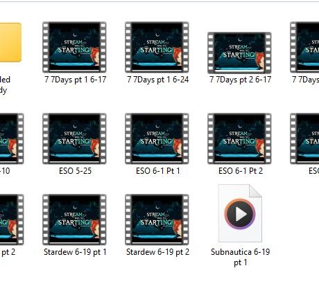 I've been slowly working at getting some my backlogged streams shortened down to post onto YouTube. Still got a few from July...