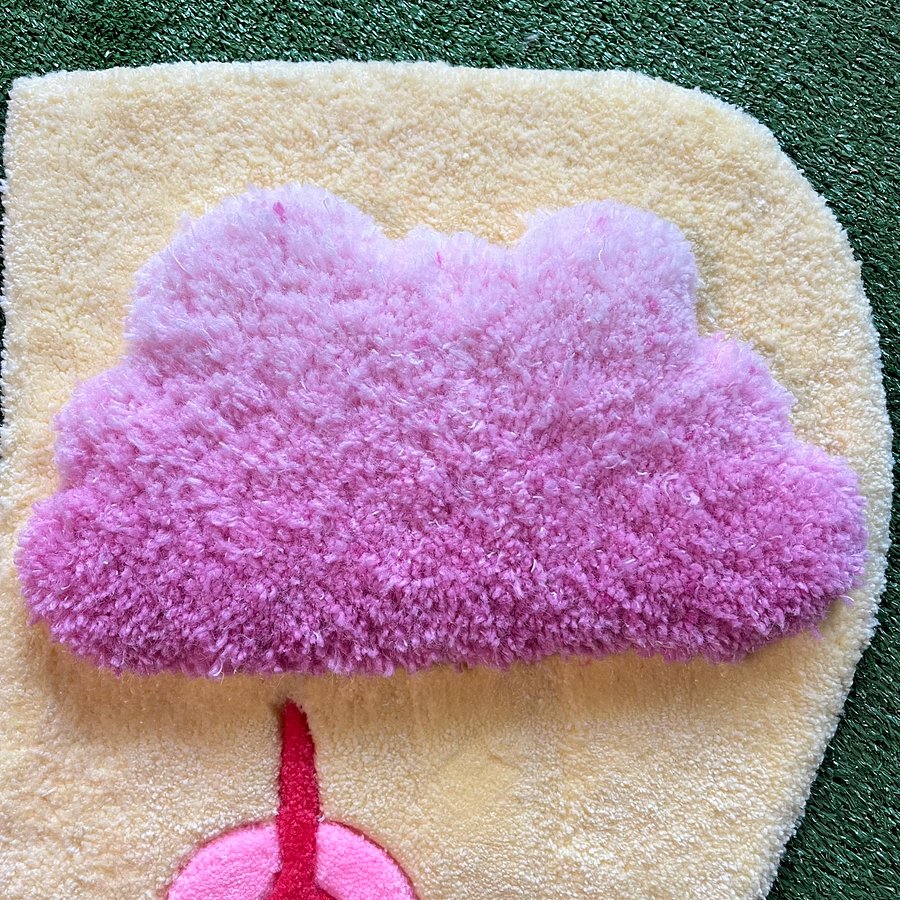 Two-Piece Yellow and Pink Sky Wall Hanging product image (3)