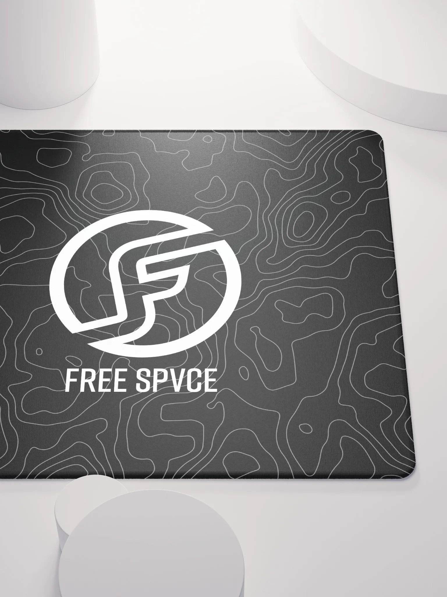 Topographic Black & Grey Mousepad product image (9)