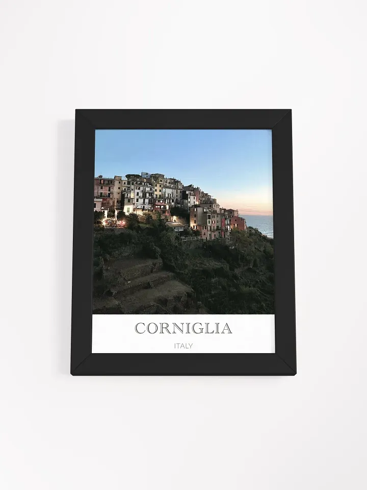 Corniglia Cinque Terre - Framed High-Quality Matte Poster product image (1)