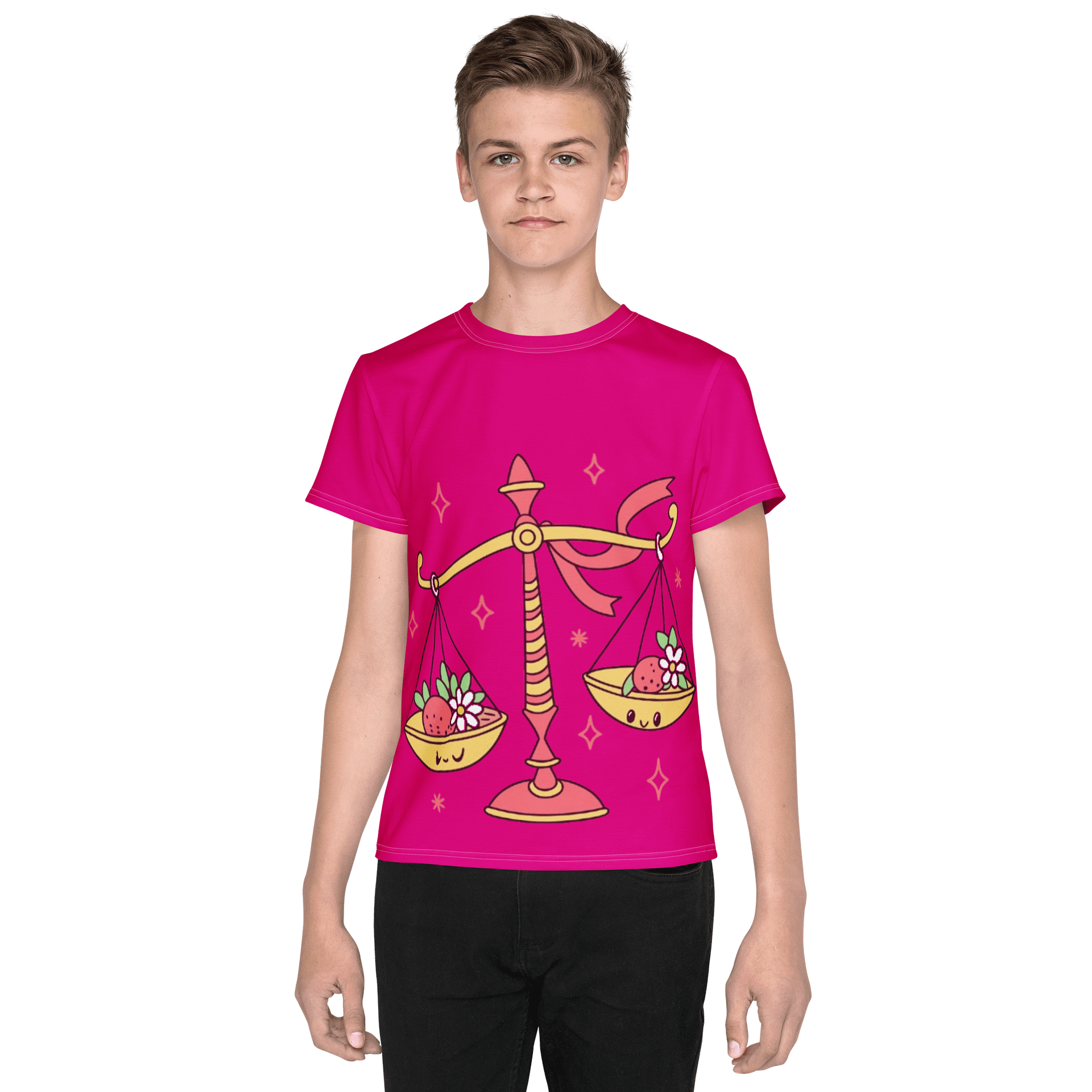 Libra Print Youth T-Shirt product image (1)