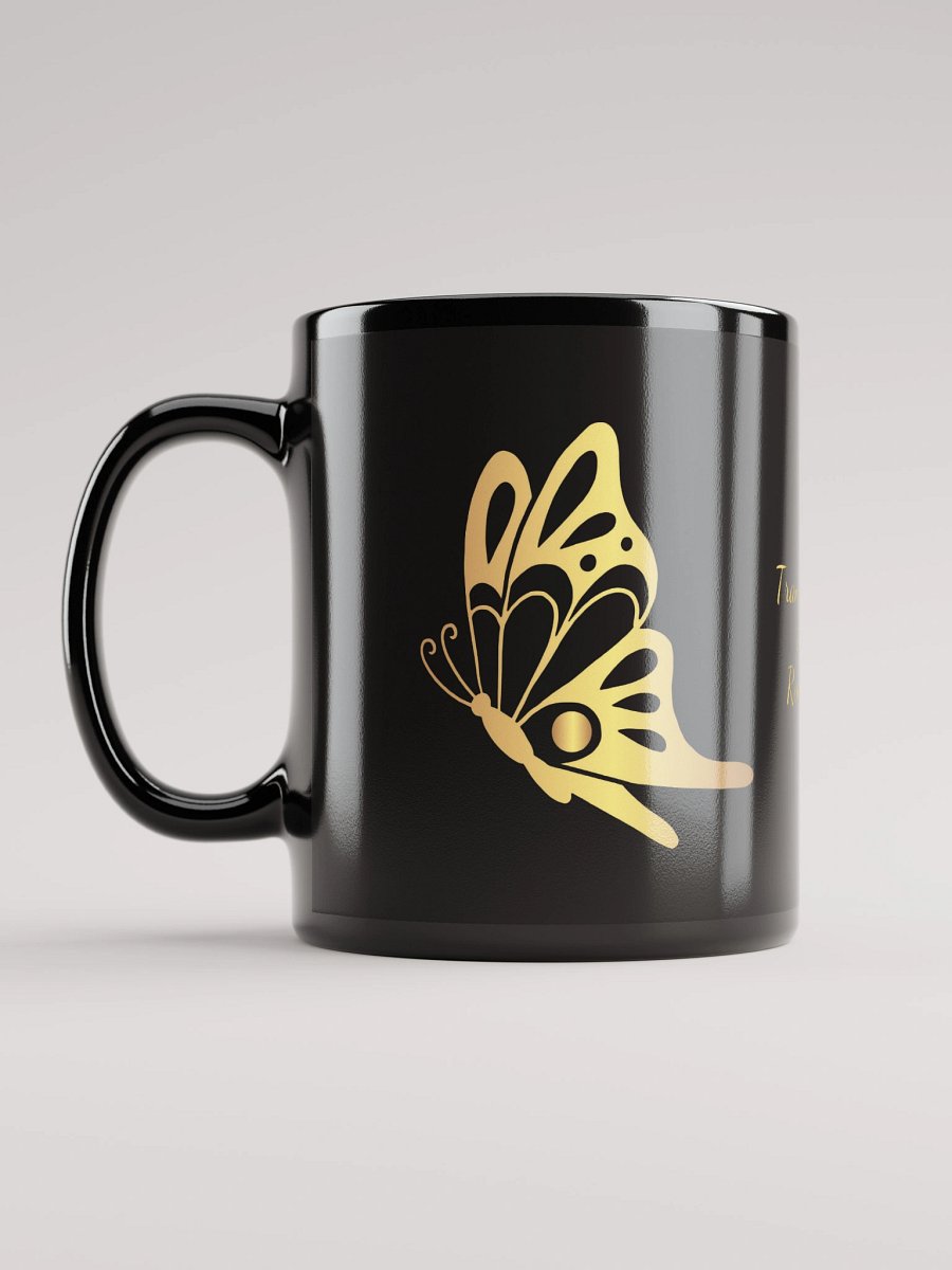 Mug Noir et Doré - Papillon - Cadeau de Transformation product image (6)