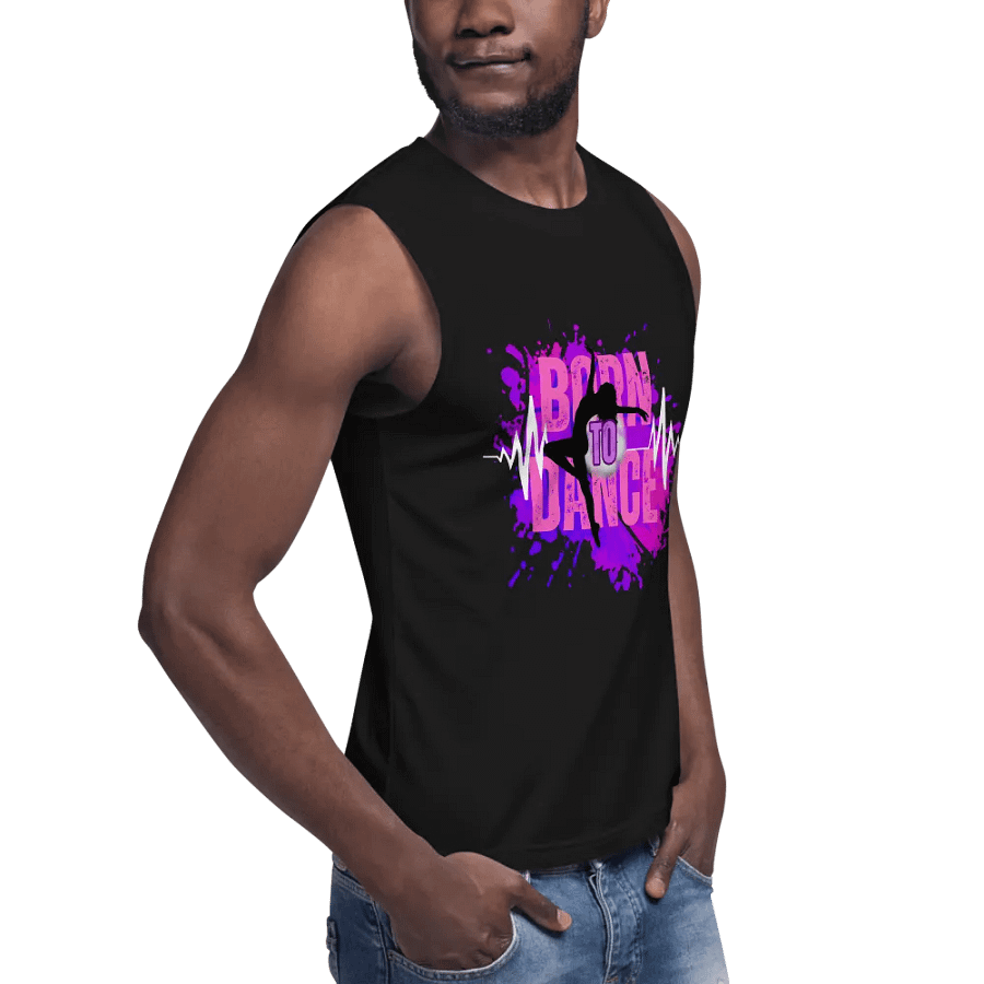 Expressive Born to Dance Her Silhouette Muscle Tank product image (9)