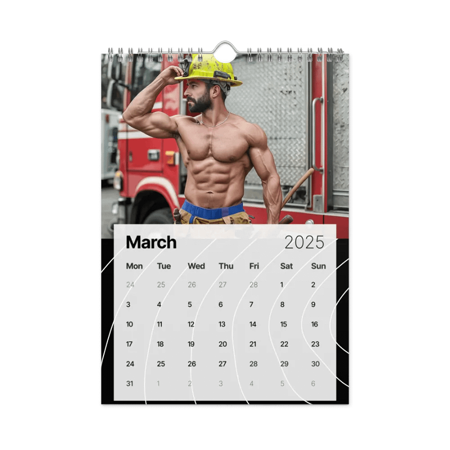 2025 Muscle Hunks Calendar product image (9)