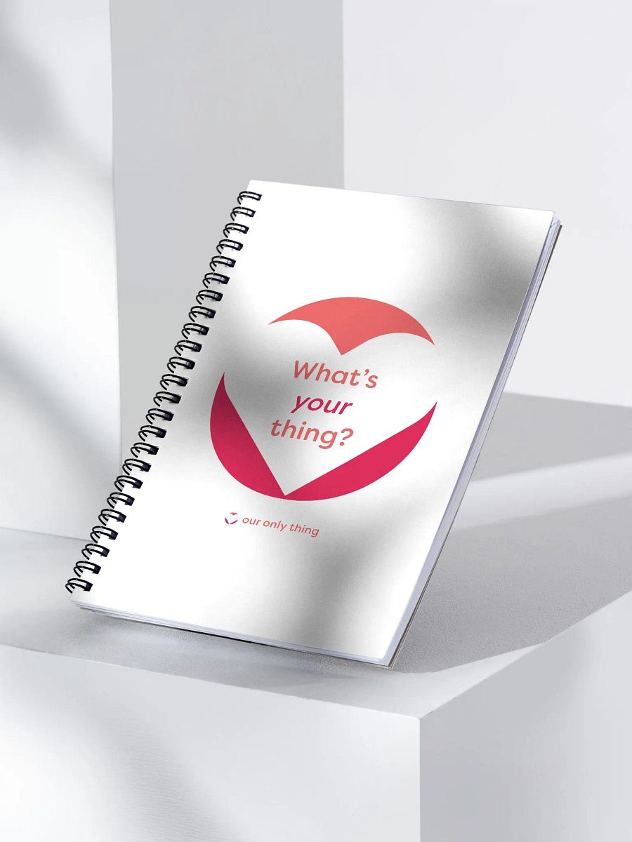 What's Your Thing Spiral Dotted-Pages Notebook product image (3)