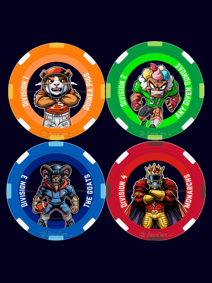 Fantasy Turf War Division Poker Chip Set (4-Pack) product image (1)