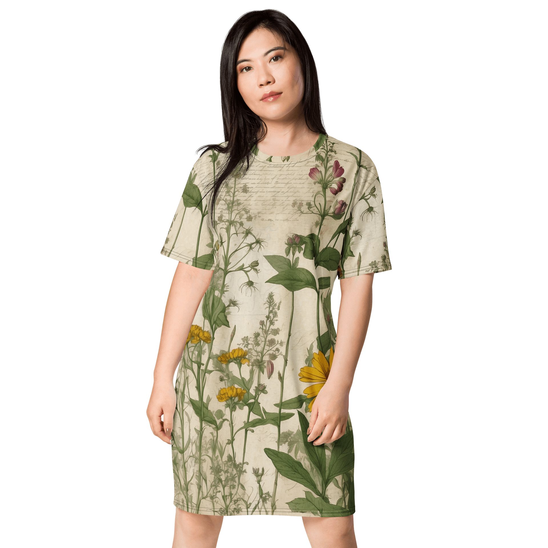Vintage Botanical Bliss T-Shirt Dress product image (1)