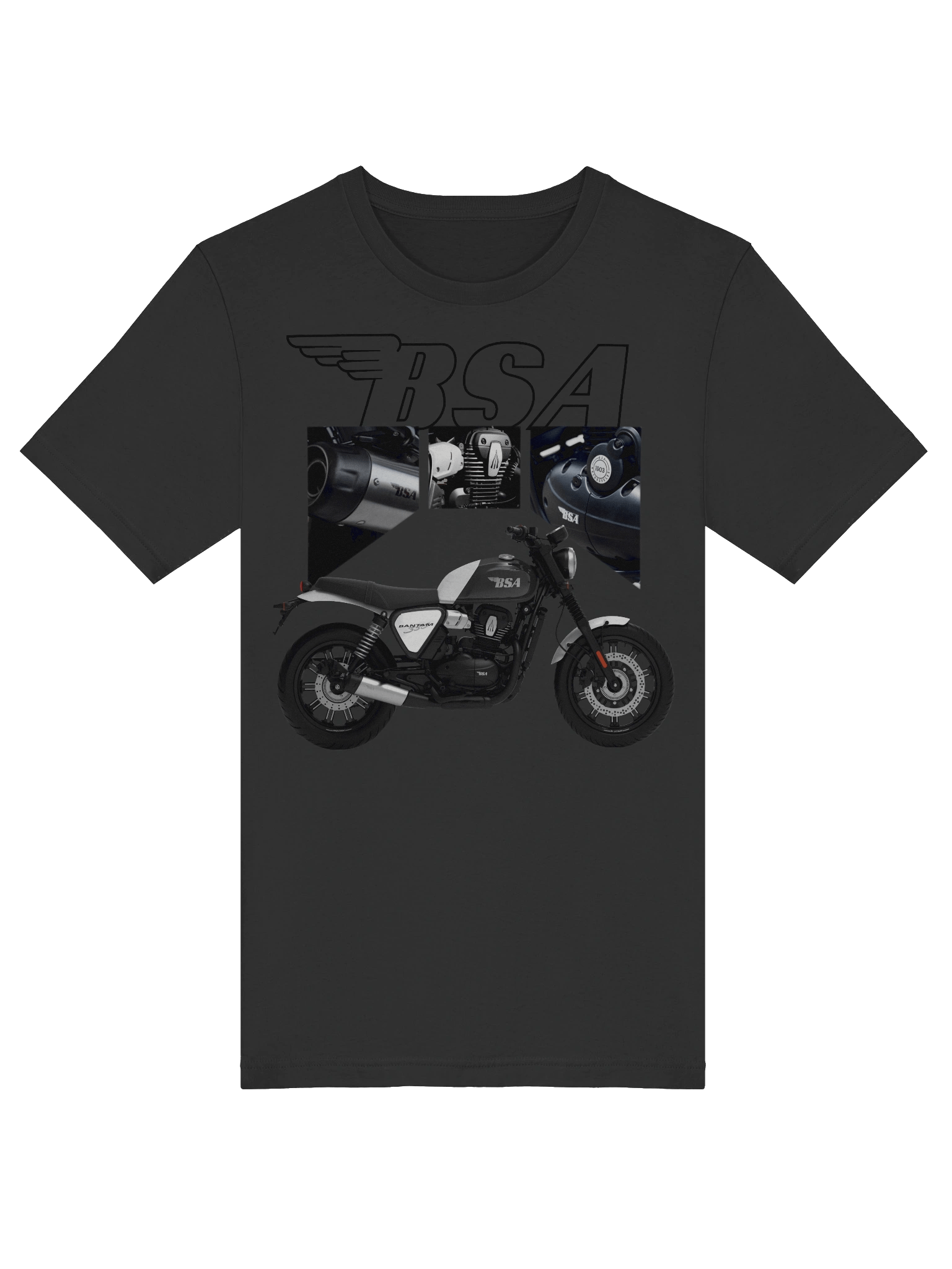 BSA Motorcycle Logo Vintage T-Shirt product image (3)