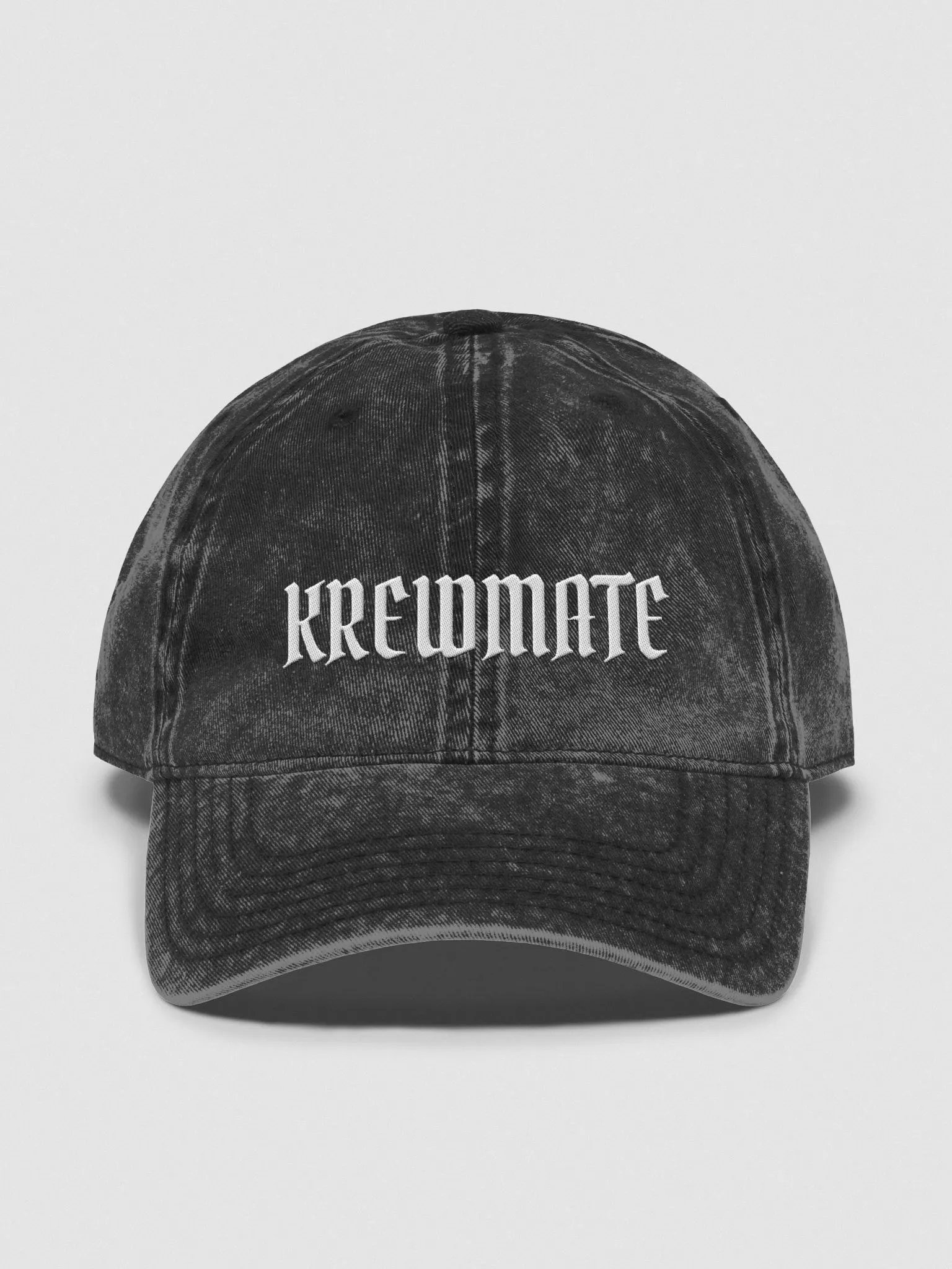 Krewmate Essentials Hat - Vintage Wash (White Logo) product image (1)