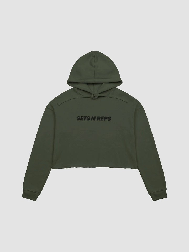SNR Olive Cropped Hoodie product image (1)