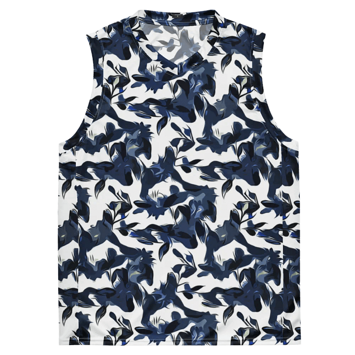 Wild Waves | Recycled Unisex Basketball Jersey product image (2)