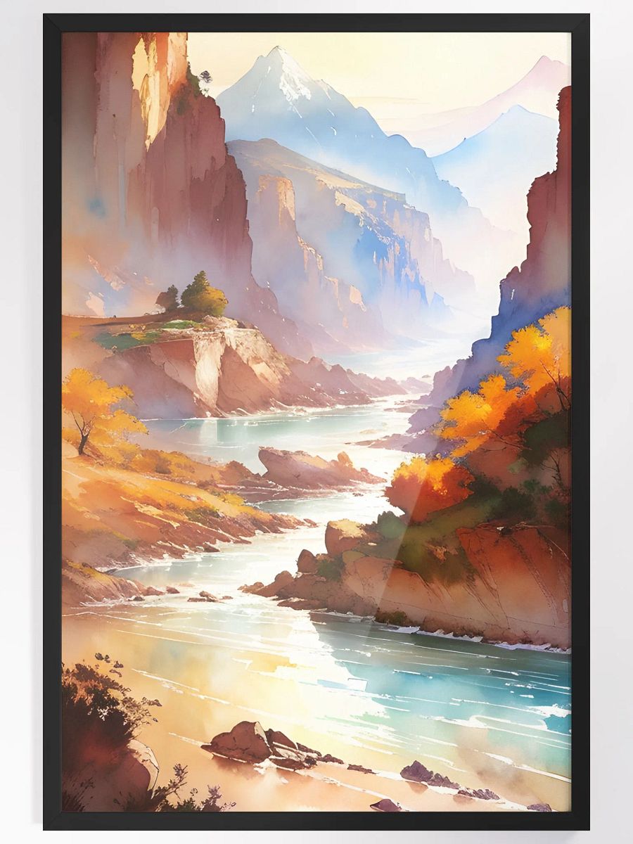 Autumn Serenity in the Canyons Framed Poster product image (4)