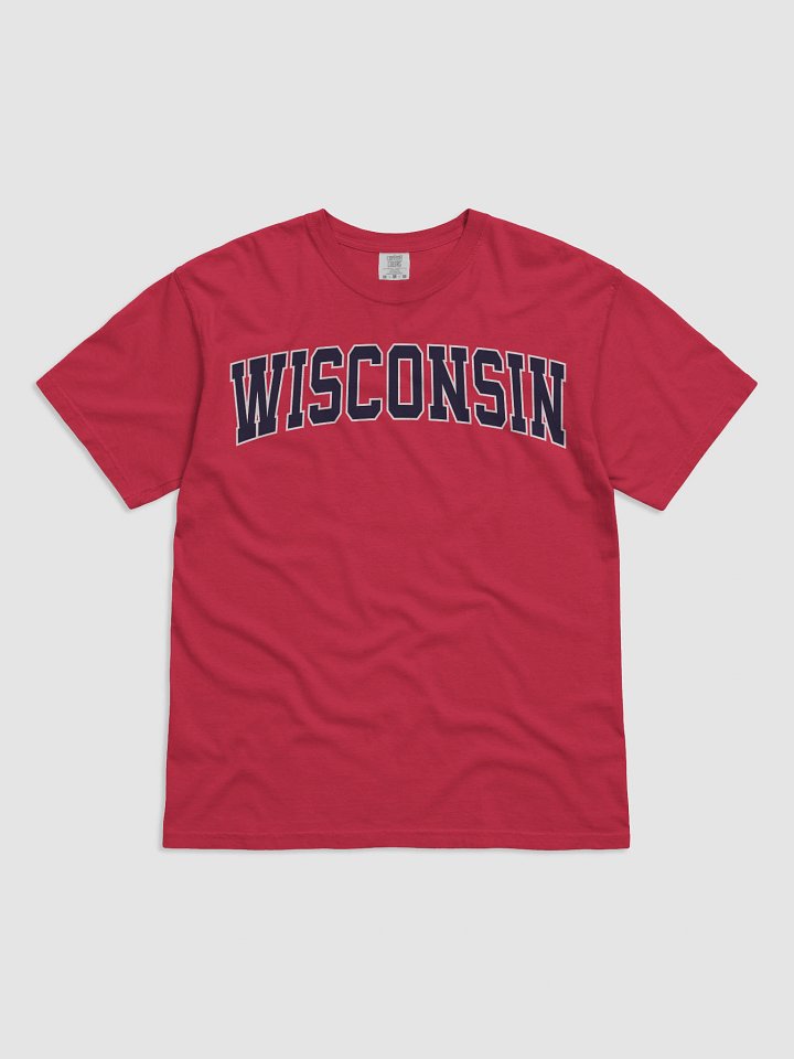 Wisconsin Vintage Stylish Unisex Garment-Dyed T-shirt product image (2)